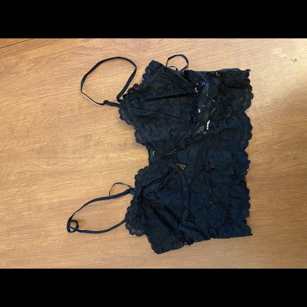 A crop bralette top